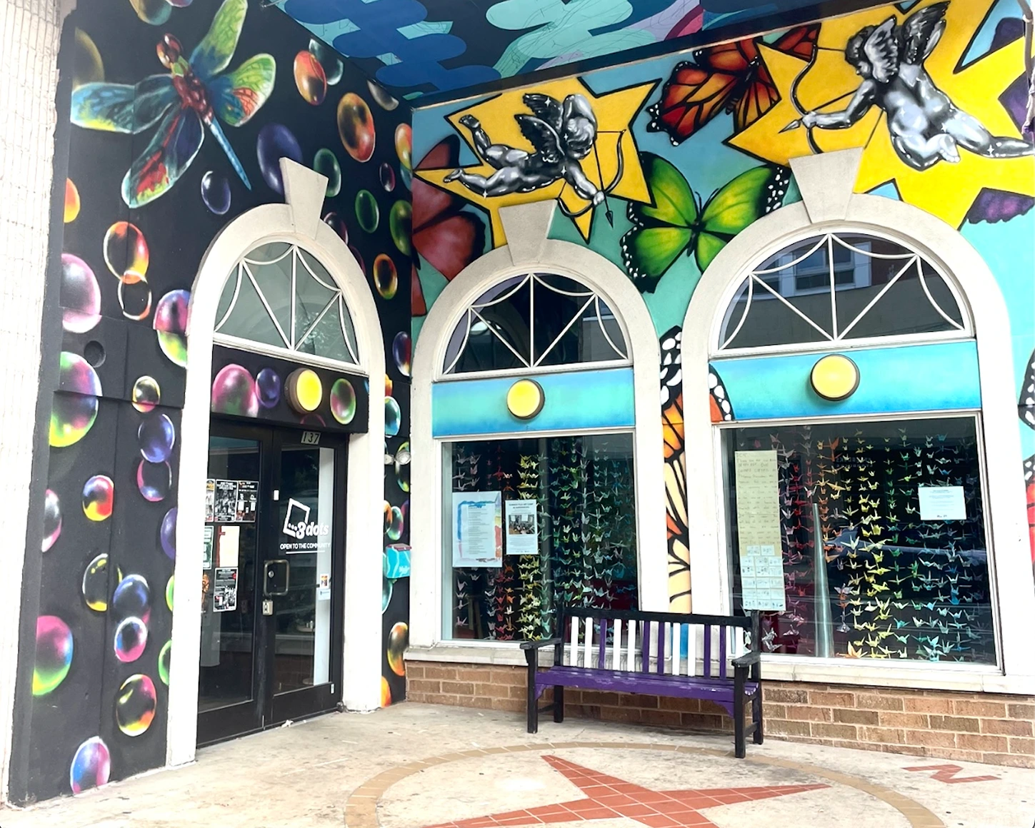 2024, spray paint. 3Dots Downtown, State College PA.