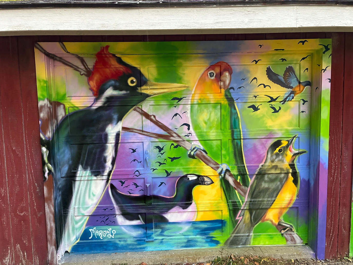 2025, spray paint. Thomas Hoebbel Studio, Brooktondale NY.