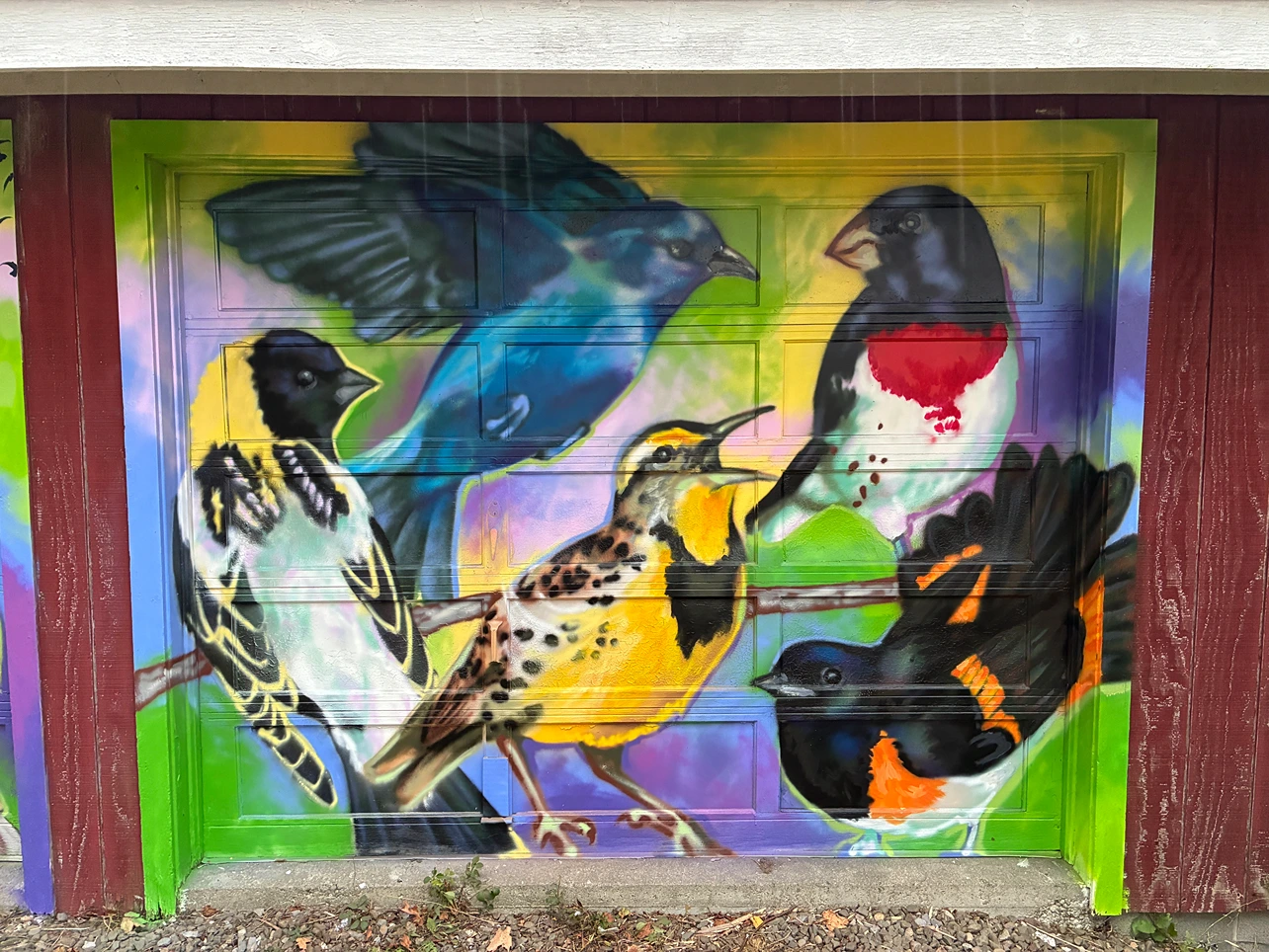 2025, spray paint. Thomas Hoebbel Studio, Brooktondale NY.