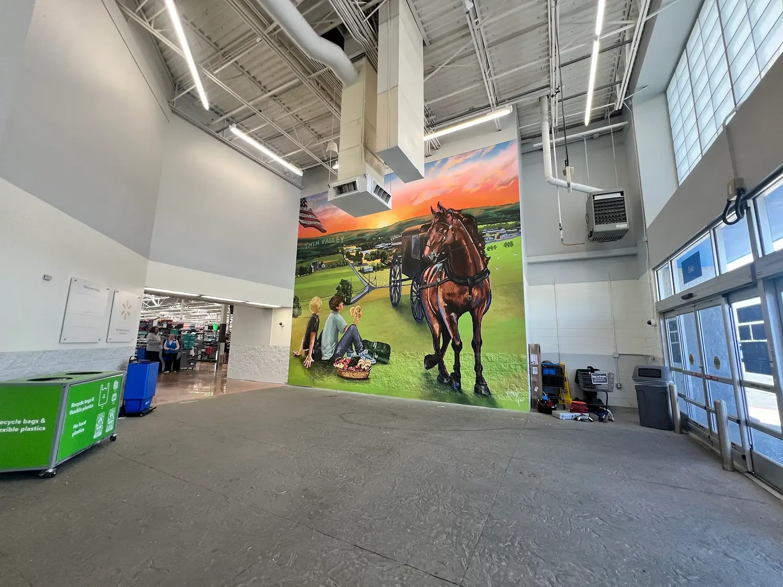 2025, digital painting printed & installed. Elverson Walmart, Twin Valley PA.
