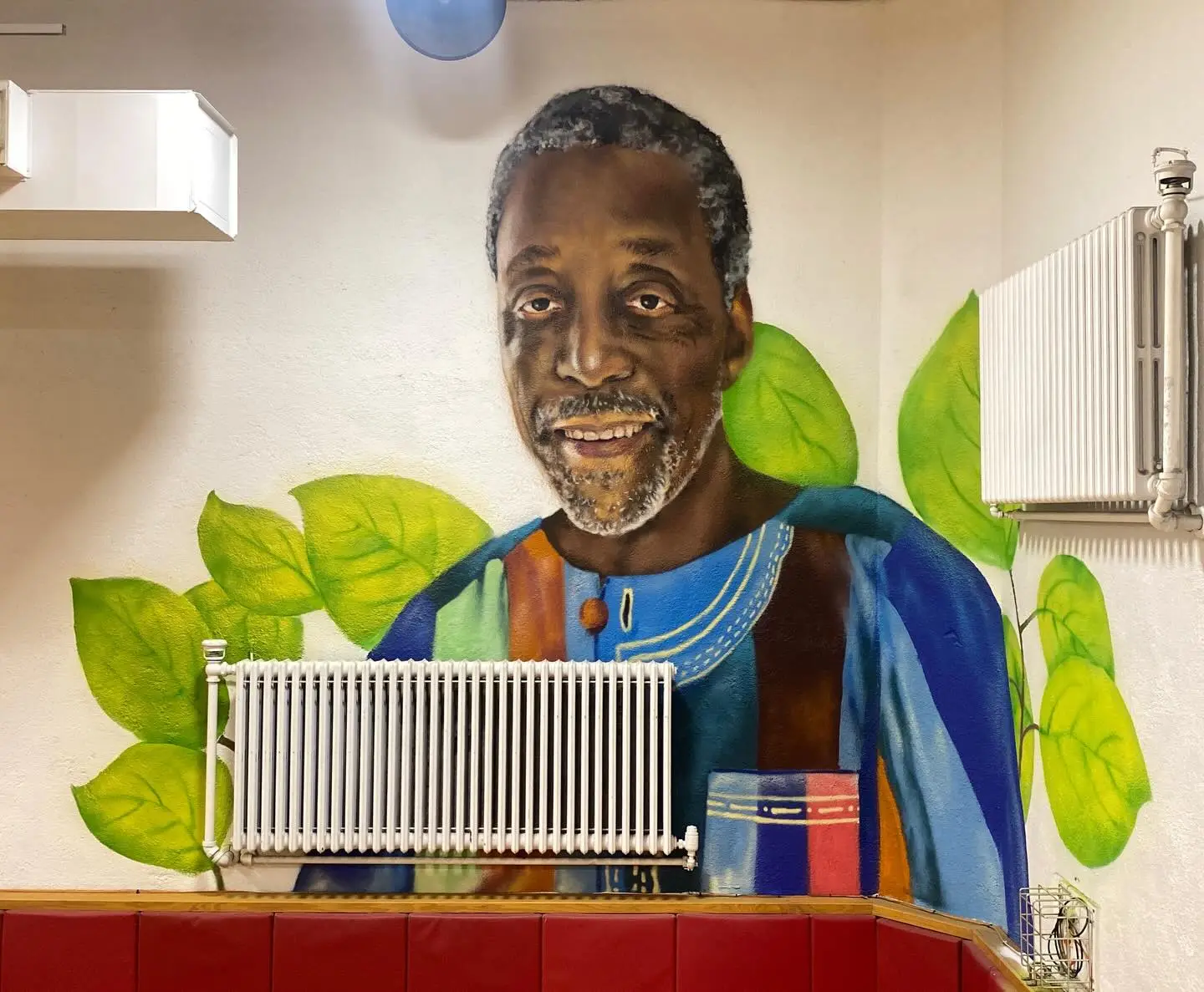 2026, spray paint & brush paint. Beverly J Martin Elementary, Ithaca NY.