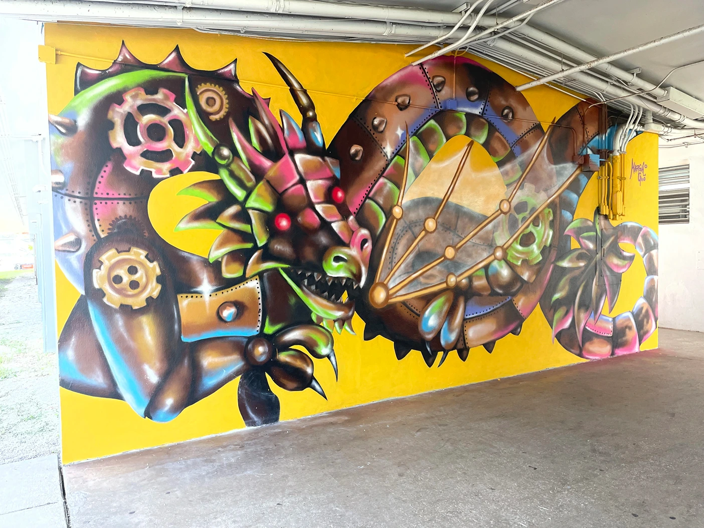 2024, spray paint. Madison Middle School, Miami FL. 